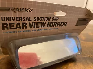 REAR VIEW MIRROR UNIVERSAL SUCTION CUP MOUNT 2" X 6.25" vintage 3532 - Picture 1 of 4