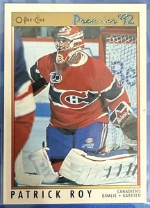 1992 OPC Premier #14 Patrick Roy - Picture 1 of 2