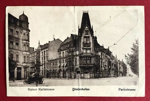 AK DIEDENHOFEN in Lothringen 1918 Kaiser Karlstrasse mit Automobil ( 74790 - Bild 1 von 2
