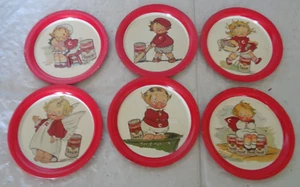 (6) Campbell Soup Kids - Posavasos metálicos para bebidas - Imagen 1 de 2