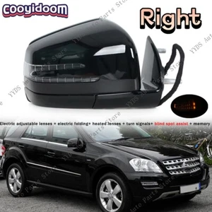 Right Rear Door Mirror Assembly For Mercedes Benz W164 X164 ML GL Cl 2005-2011 - Picture 1 of 18