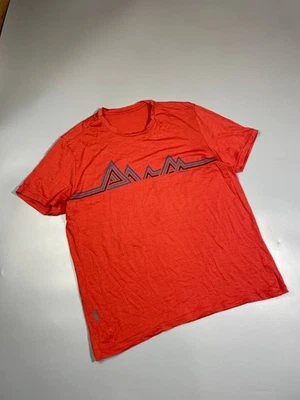 Icebreaker Lana Merino Bodyfit 200 Camisa Manga Corta Camiseta Roja Hombres Talla XL Foto 1 de 4