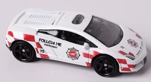 Coche suelto 21 AIRPORT LAMBORGHINI GALLARDO LP-560-4 POLIZIA blanco caja de cerillas usado - Imagen 1 de 6