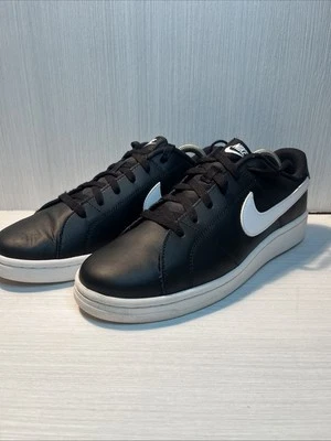 NIKE COURT ROYALE 2 LOW TENNIS SNEAKER BLACK/WHITE CQ9246-001 MEN'S SIZE 10 - Image 1 of 4