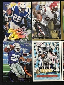6 Karten Football Lot Marshall Faulk Indianapolis Colts Rookie RC, Pro Vision & + - Bild 1 von 6