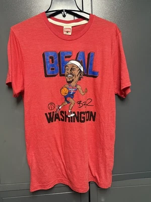 Bradley Beal Homage Washington Wizards NBA T Shirt Red Men's Medium New - Image 1 of 4