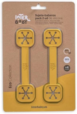 Porta-Bavaglino in Silicone Grigio per Bambini - Immagine 1 di 4