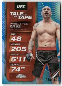 Topps Chrome UFC 2025 No. TTT-16 Wanderlei Silva Tale of the Tape Blue 70/150 - Bild 1 von 2