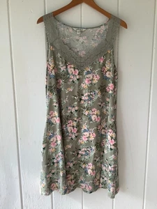 The Pioneer Woman Floral Nightgown Size XL 16-18 Prairie Sleeveless V-neck Lace - Picture 1 of 7