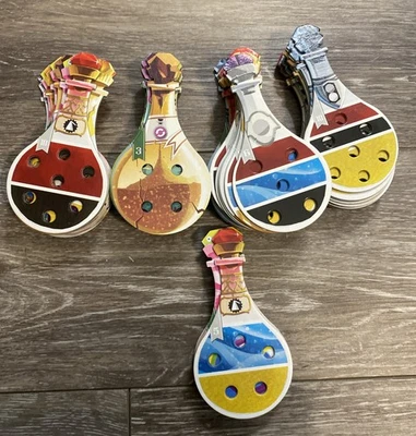 POTION EXPLOSION 2016 Board Game Complete Set 64 Potion Tiles Replacement Parts - Image 1 of 2