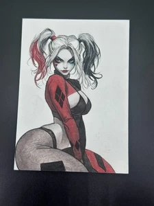 2024 PHOENIX Stuido DC Original Sketch Cards 1/1 Harley Quinn - Picture 1 of 2