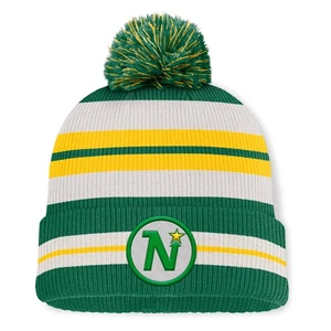 Men's Fanatics Kelly Green/Cream Minnesota North Stars Decades Collection Cuffed - Picture 1 of 2