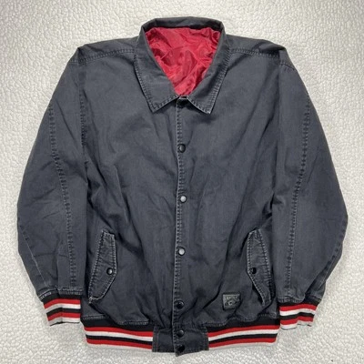 Chaqueta de bombardero vintage con correas de estrellas famosas años 90 Y2K Streetwear Foto 1 de 4