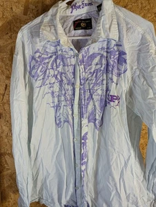Phat Farm Phat Classics 2X Cotton Button Up Men's Graphic Shirt - Picture 1 of 7