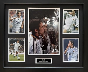 ORIGINAL RAUL SIGNIERTES REAL MADRID FOTO IM 20X16 RAHMEN AUSSTELLUNGSSTÜCK - Bild 1 von 1