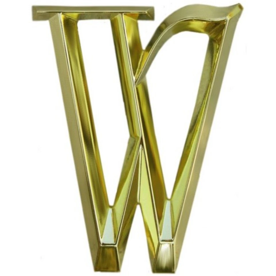 Dirección de casa de puerta WHITEHALL letra número de calle con latón pulido 6" 152 mm 6 pulgadas Foto 1 de 3