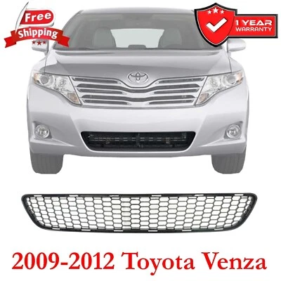 Bumper Grille For Toyota Venza 2009-2012  Center Plastic Primed Foto 1 de 4