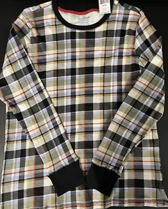 Vera Bradley 100% Cotton Plaid Ribbed Long Sleeved Sleep T Shirt- M. 8-10 Size. - Picture 1 of 9