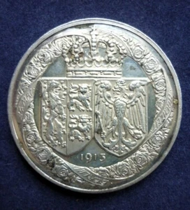 Medaille Braunschweig 1913 Hochzeit Viktoria Louise von Preußen mit Ernst August - Picture 1 of 2