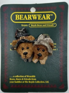 Boyds Bears Bearwear Brooch Lapel Pin 95 The Sisters Vintage -2635 - Picture 1 of 2