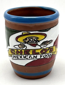 Chelo's Mexican Food Coffee Cup Mug Venegas Talavera Art Pottery Mexico Colorful - Picture 1 of 7