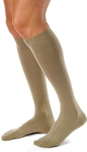 JOBST DA UOMO CALZE A COMPRESSIONE POLPACCIO PIENO GRANDI ginocchio CT alte, 20-30 mmHg KAKI - Foto 1 di 5