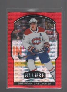 BRENDAN GALLAGHER 2020-21 UPPER DECK ALLURE RED RAINBOW PARALLEL CARD #2 - Picture 1 of 1
