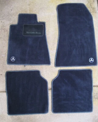 1992-1999 Mercedes-Benz W140 Floor Mats S320 S500 400SEL 500SEL S600 S420 Blue - Image 1 of 4