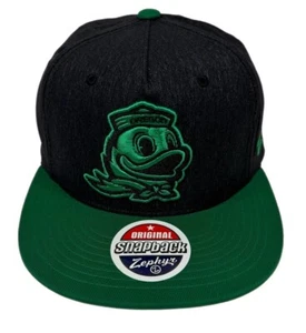 Zephyr NCAA Oregon Ducks RARE "Impact" 5 Panel Flat Bill Snapback Hat BRAND NWT - Picture 1 of 5