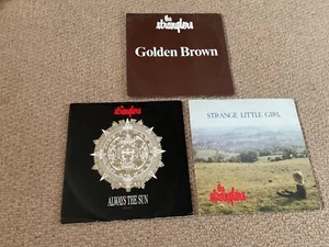 STRANGLERS — 3 x 7” PICTURE SLEEVES — ALL FULLY PLAY TESTED EX COND — PUNK — - Picture 1 of 16