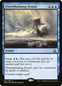 1x Overwhelming Denial - NM English MTG - Oath of the Gatewatch - Bild 1 von 1