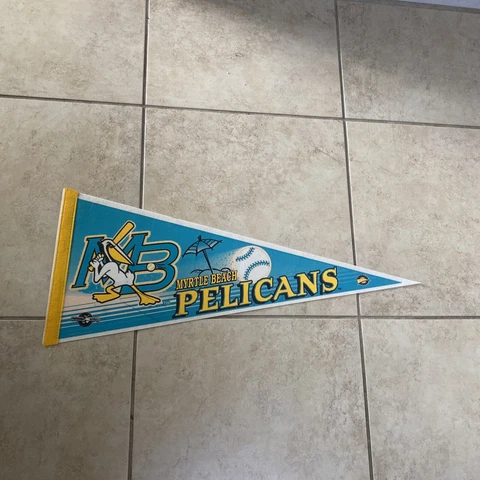 Myrtle Beach Pelicans Minor League Baseball  Pennant Free Shipping Cover