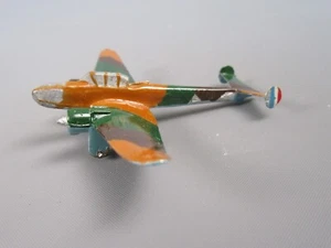 B383 Vintage Potez 630 Avion Bi Moteurs Camouflé WWII Jouet Aluminium 8.8 cm - Imagen 1 de 9