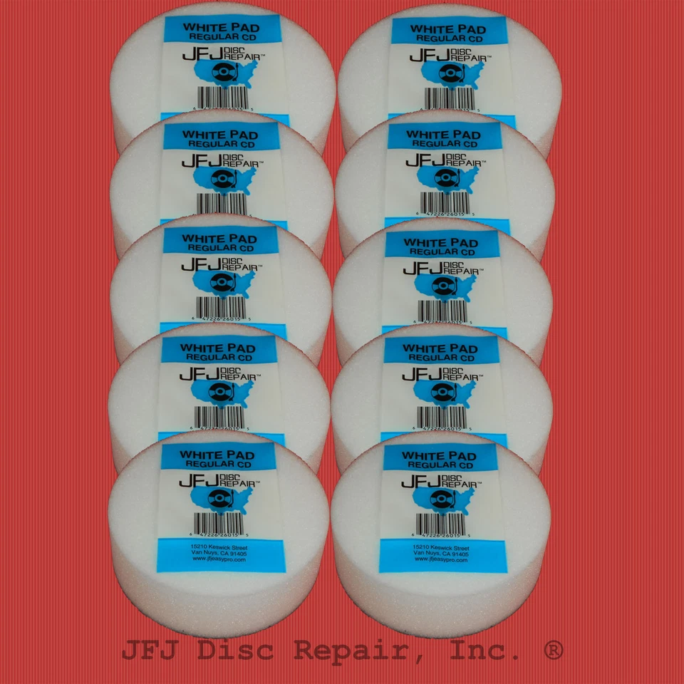 10 ALMOHADILLA PULIDORA BLANCA ORIGINAL PARA JFJ INDIVIDUAL/DOBLE  Foto 1 de 1