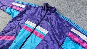 Vintage Adidas F 180 Track Jacket Men's Size L 90s Top Colorblock Tracksuit YT2K - Picture 1 of 13