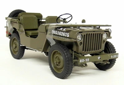 Welly 1/18 - Jeep Willy's Military Vehicle Top Down 1941 - Diecast model car - Image 1 of 4