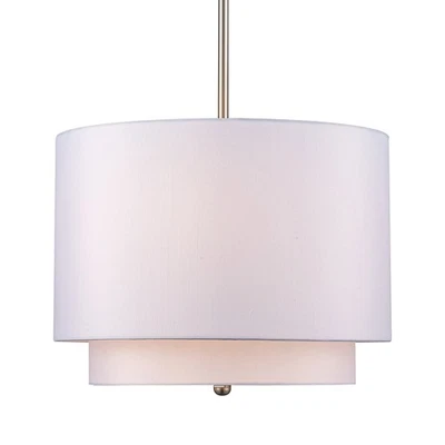 Trans Globe Lighting PND-801 3 Light Double Shade Pendant - Off White - Image 1 of 4