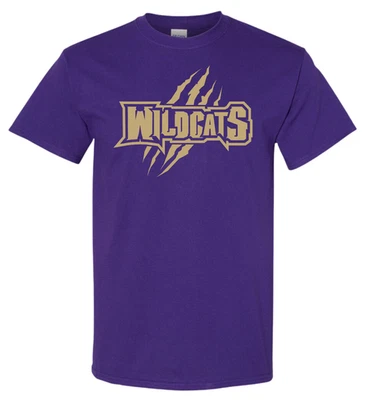 WILDCATS / Claw Marks T-SHIRT, Popular School Colors, Youth & Adult Unisex sizes - Image 1 of 4