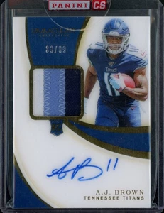 2019 Panini Immaculate #114 A.J. Brown Rookie Patch Auto RPA #'d /99 - SEALED - Bild 1 von 2