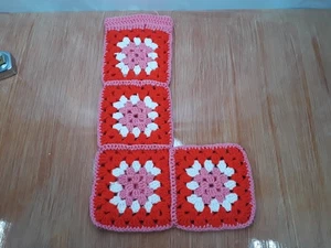 Vintage Granny Square gehäkelte Feiertagsstrümpfe - Bild 1 von 13