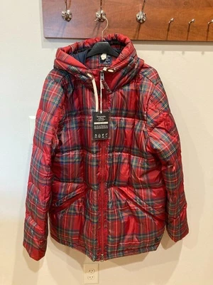 Abercrombie & Fitch NWT Men Size XL Tartan Plaid Ultra Puffer Down-Filled Coat - Image 1 of 4