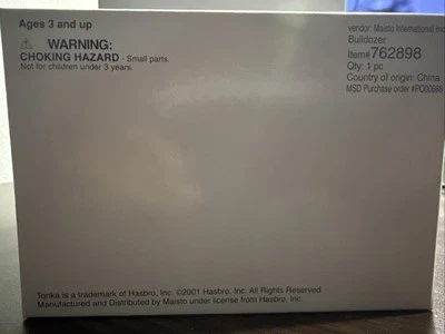 Tonka Hasbro Maisto International Bulldozer Item 762898 2001 New In Box - Image 1 of 2