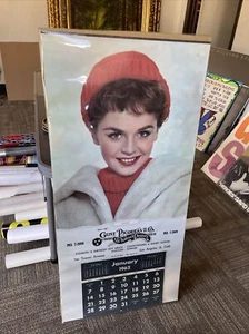 Rare VTG Gust Picoulas Wholesale Peanuts 1962 Calendar Los Angeles Pin Up - Picture 1 of 10