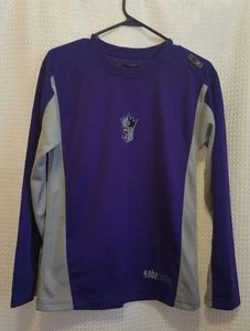 Reebok NBA Fusion SK Sacramento Kings Basketball LS Purple Shirt Women's Sz L - Picture 1 of 5