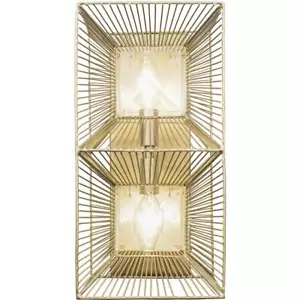 Varaluz 366W02FG Arcade 2 Light 7 inch French Gold Wall Sconce Wall Light - Picture 1 of 6