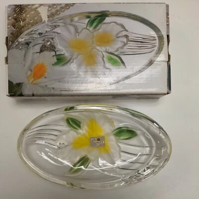 Studio Nova Tender Orchid Oval GLASS Candy Dish - Image 1 of 4