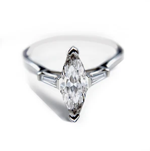 GIA Certified Marquise Brilliant Diamond Ring 0.85 Carat, D Color, VVS1 Clarity, - Picture 1 of 6