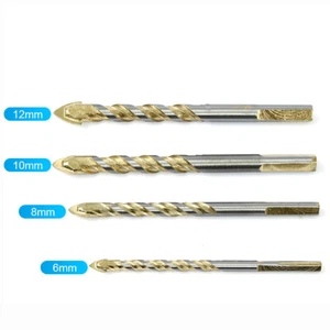 Taladro triangular de aleación de azulejos de metal de vidrio multifuncional de 6 mm a 12 mm - Imagen 1 de 16