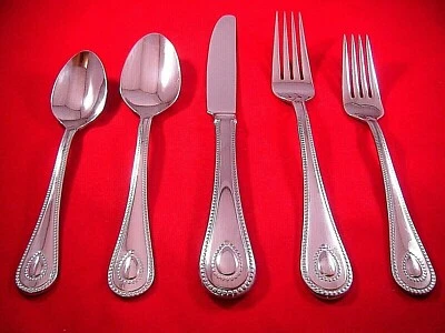 Lenox FRENCH PERLE Stainless 18/10 Glossy Flatware Choice NEW