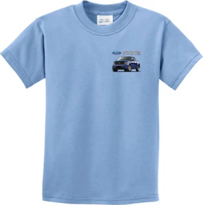 Kids Ford F-150 Truck T-shirt Pocket Print Youth Tee - Picture 1 of 9